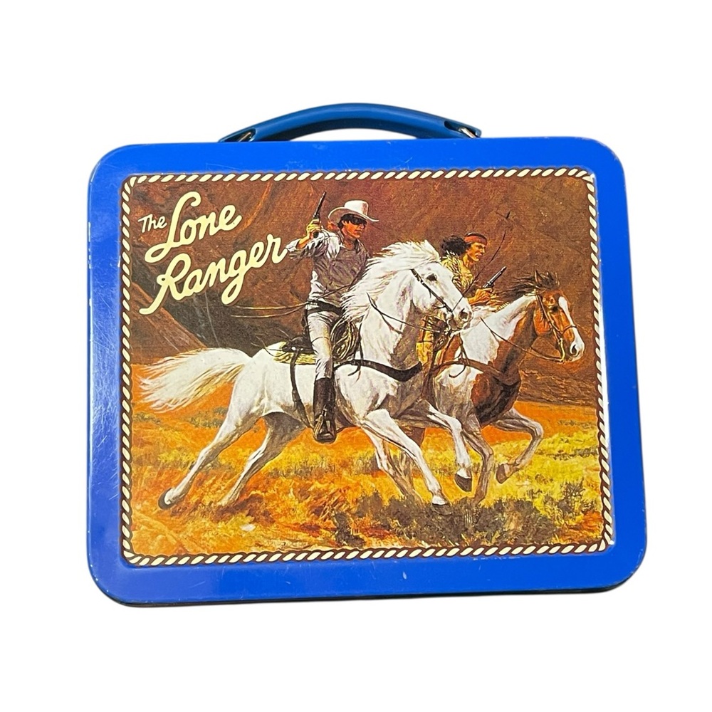 Hallmark Blue Lone Ranger Lunchbox - Picture 3 of 8